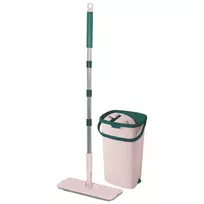 Grindų valymo rinkinys York 32x12cm/131cm/9L rožinis/žalias