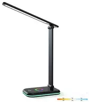 Bikuvalt 7W LED stalo šviestuvas NOBLITE, juodas, 3000/4000/6500K/RGB, dimeriuojamas