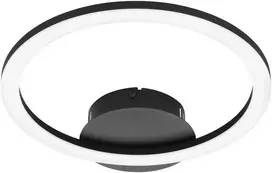 „Eglo“ – „Paranday-Z“ išmanusis lubinis šviestuvas – juodas apvalus – reguliuojama balta spalva – „Zigbee“/„Bluetooth“ – 34 x 30 cm