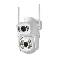 Nauja 8MP 4K PTZ belaidė Wi-Fi kamera su dvigubu objektyvu, dvigubu ekranu Ai žmogaus aptikimo automatinio sekimo lauko stebėjimo apsaugos kamera iCSee 4MP NO SD Card