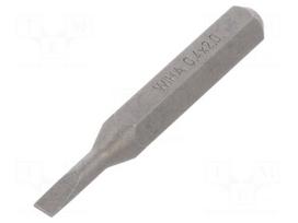 Screwdriver bit | slot | 2,0x0,4mm | Overall len: 28mm | Series: MICRO