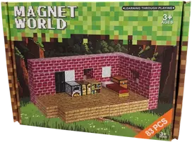 Magy Minecraft statybinių blokų rinkinys kambarys 83 vienetai