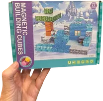 Magy Minecraft statybinių blokų rinkinys kambarys sniegas 77 vienetai