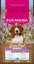 Šunų maistas - EUKANUBA Be grūdų šuniukams mažiems/vidutiniams jūrų žuvies 3kg