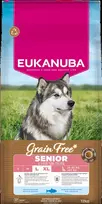 Šunų maistas - EUKANUBA Be grūdų senjorams dideliems šunims 12kg