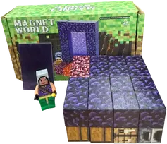 Magy Minecraft statybinių blokų rinkinys portalas 34 vienetai