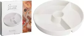 Mondex Porceliano užkandžių lėkštė 26 cm - Su padalijimais