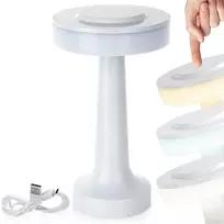 4Kom LED Stalinis Šviestuvas 21 cm | 3 Šviesos Lygiai | Belaidis Įkrovimas