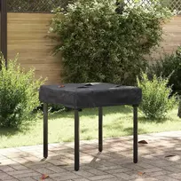 Stalo uždengimas Juoda 62 x 62 x 15 cm 600D Oxford audinys