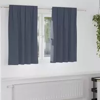 Užuolaidos su žiedais, blokuojančios šviesą 2 pcs Antracitas