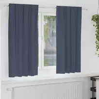 Užuolaidos su žiedais, blokuojančios šviesą 2 pcs Antracitas