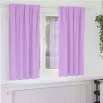 Užuolaidos su žiedais, blokuojančios šviesą 2 vnt. Violetinė