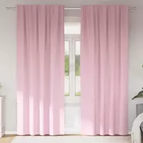 Užuolaidos su žiedais, blokuojančios šviesą 2 pcs