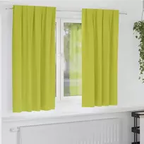 Užuolaidos su žiedais, blokuojančios šviesą 2 pcs Žalia