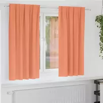 Užuolaidos su žiedais, blokuojančios šviesą 2 pcs Terakotos
