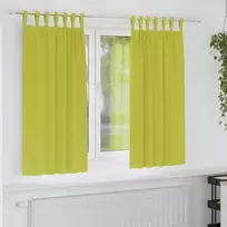 Užuolaidos su žiedais, blokuojančios šviesą 2 pcs Žalia