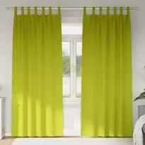 Užuolaidos su žiedais, blokuojančios šviesą 2 pcs Žalia