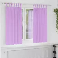 Užuolaidos su žiedais, blokuojančios šviesą 2 pcs Violetinė