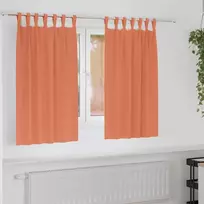 Užuolaidos su žiedais, blokuojančios šviesą 2 pcs Terakotos