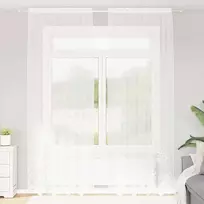 Nėrinių Užuolaida Balta 260 x 150 cm Poliesteris