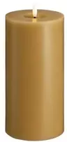 „Moods & More“ LED kolonėlė medaus ir garstyčių spalvos su tirpimo efektu – Ø 9,9 cm x A 20 cm