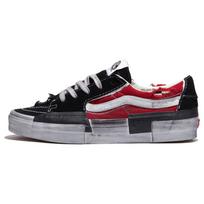 Vans Sk8 Low Patogūs Universalūs Klasikiniai Neslystantys Žemi Kateboardo Batai Unisex Sportbačiai Juodi Raudoni VN0009QS458 35