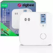 NOUS E12 yra Zigbee bevielis anglies monoksido (CO) detektorius