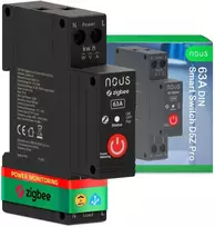 Nous D5Z Pro Zigbee 1 kanalo 32A išmanioji relė and DIN bėgelio