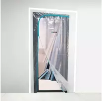 Dust door / durys apsauga nuo duklių L- tipo su užtrauktuku 220 x 120 cm Bihui DCSDDL