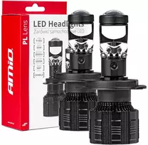Amio LED lemputes su lęšiu H4 9-36V 60W