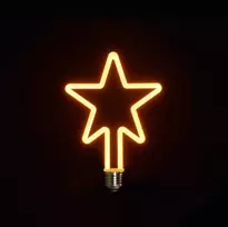LED Retro lemputė "DIDELĖ ŽVAIGŽDĖ" E27 lizdui