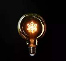 LED Retro lemputė su snaige E27 lizdui