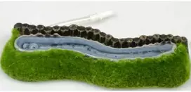 AQUA NOVA oro burbuliuku juosta su žolyte 16x5cm