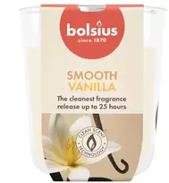 Žvakė, aromatinė Bolsius Smooth Vanilla, 25 h, Gelsva