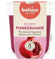 Žvakė, aromatinė Bolsius Poppy Pomegranate, 25 h