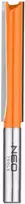 Neo Tools Ilgas dviejų griovelių galinis freza, TCT, 10 x 50 mm, 8 mm kotas