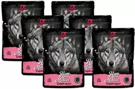 ALPHA SPIRIT WET putėsiai šunims su kumpiu 85g 6vnt (24)