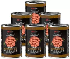 ALPHA SPIRIT Realfood dūmo kvapo pjaustytos dešrelės 400g 6vnt