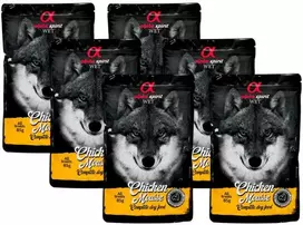 ALPHA SPIRIT WET putėsiai šunims su vištiena 85g 6vnt (24)