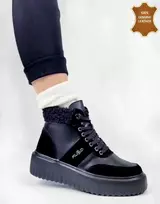 Juodi moteriški odiniai aulinukai su užtrauktuku Filippo