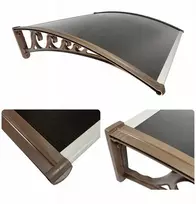 Stogelis virš durų Metal-gum, 125x76 cm, rudas