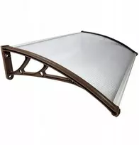 Stogelis virš durų Metal-gum, 100x60 cm, rudas