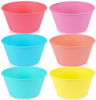 Plastikiniai dubenėlių rinkinys 6 vnt. 12,5 cm, 400 ml
