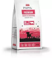 Šunų maistas - PUPIL Premium Junior jautienos sausas maistas vidutinėms ir didelėms veislėms 12kg
