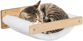 Relaxdays Sieninis katės hamakas, 17x39.5x32.5 cm, baltas