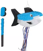 Relaxdays Ryklio piñata su lazda ir kauke