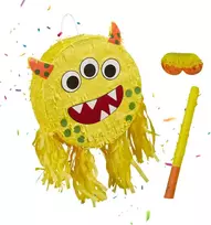 Relaxdays Monstro pinjatos rinkinys su lazda ir kauke