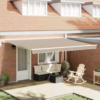 Ištraukiama markizė Smėlio 450 × 300 cm Audinys ir aliuminis