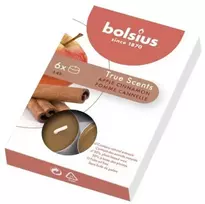 Bolsius „True Scents Tealights“ kvapiosios žvakės su obuolių ir cinamono skoniu, 6 vnt.