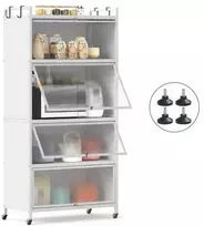 Promotions Sandėliavimo spintelė 80,5x40x162 cm balta, metalas, laikymas
